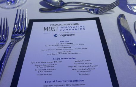 Eyeonic at the AFR BOSS Most Innovative Companies Awards, Sydney