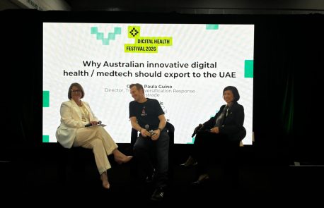 Expert panel on stage at the Digital Health Festival 2026, Melbourne
