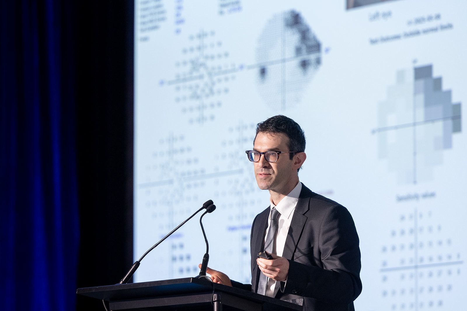 A/Prof Simon Skalicky presenting at the Glaucoma 360 New Horizons Forum, San Francisco